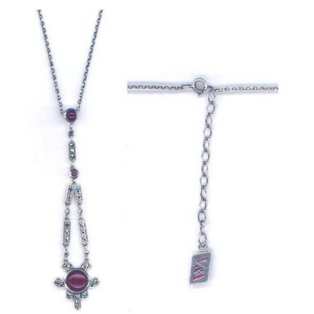 Silver Art Deco Cornelian Pendant
