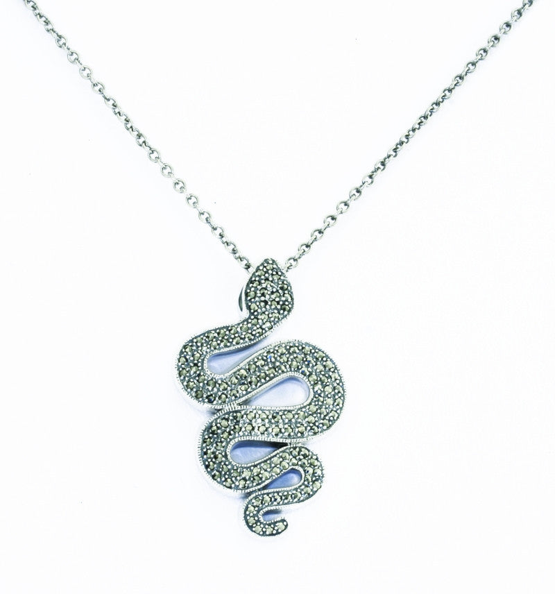 Sterling Silver Serpent Pendant