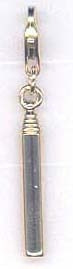 Silver Gold-Toned Perfume Bottle Charm