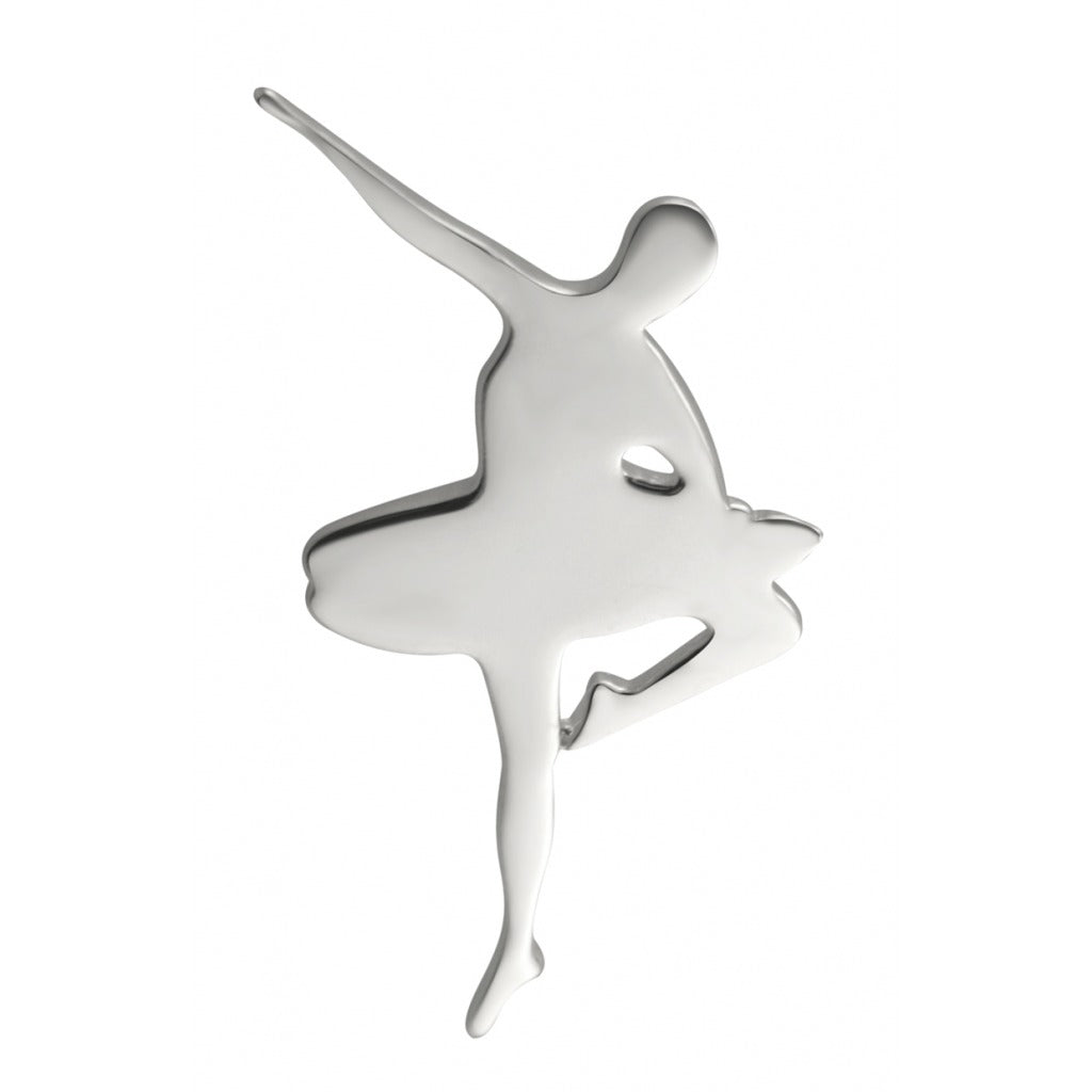 Sterling Silver Ballerina Pirouette Pin Badge - TimeLine Gifts